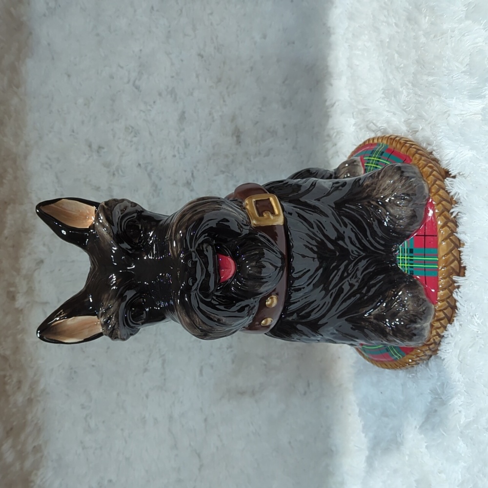 David's Cookies Scottie Dog Cookie Jar, NIB